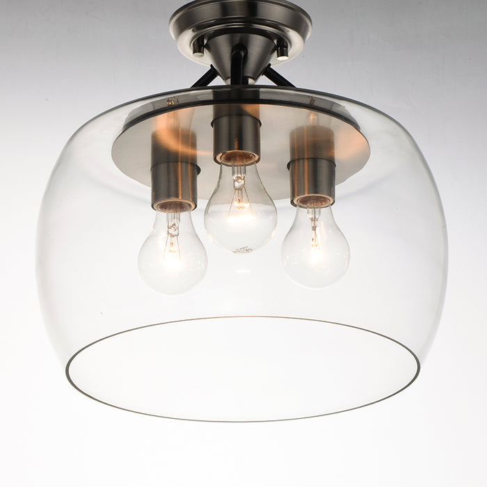Maxim 26130 Goblet 3-lt 14" Semi Flush Mount