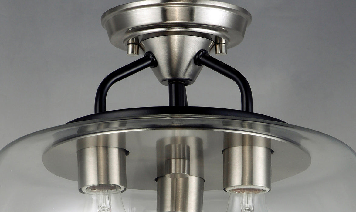 Maxim 26130 Goblet 3-lt 14" Semi Flush Mount