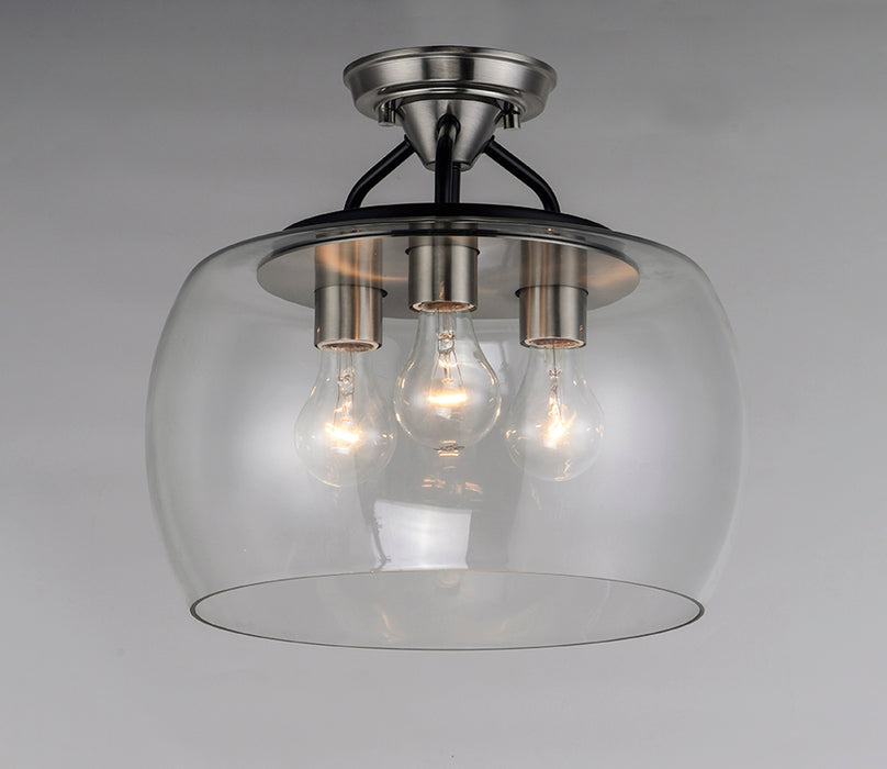 Maxim 26130 Goblet 3-lt 14" Semi Flush Mount