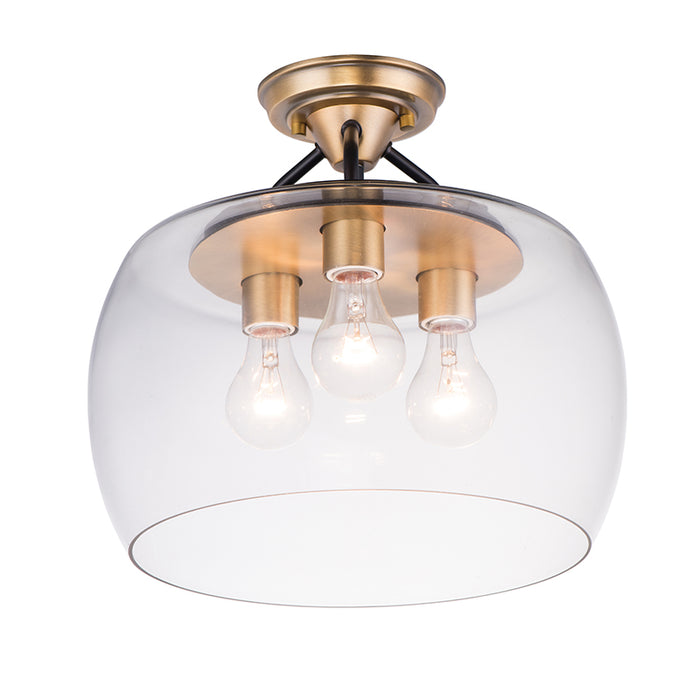 Maxim 26130 Goblet 3-lt 14" Semi Flush Mount