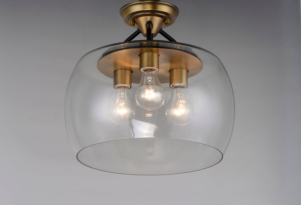 Maxim 26130 Goblet 3-lt 14" Semi Flush Mount