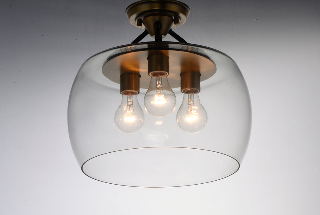 Maxim 26130 Goblet 3-lt 14" Semi Flush Mount