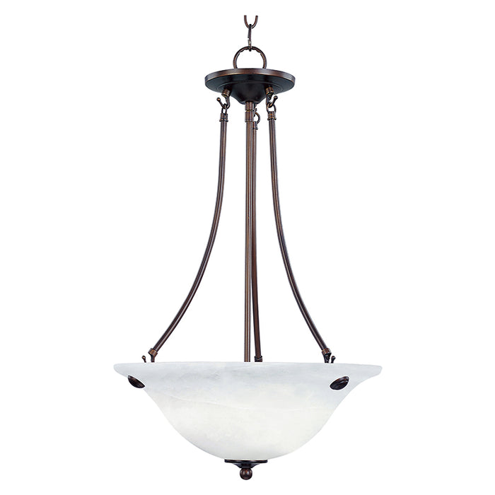 Maxim 2682MR Malaga 3-lt 16" Invert Bowl Pendant