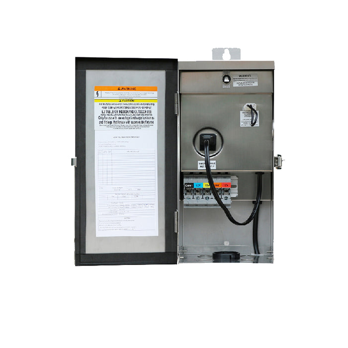 Westgate TR-300W-MT-SS 300W LED Multi-Tap Landscape Transformer With Timer And Photocell Series Hinge Door