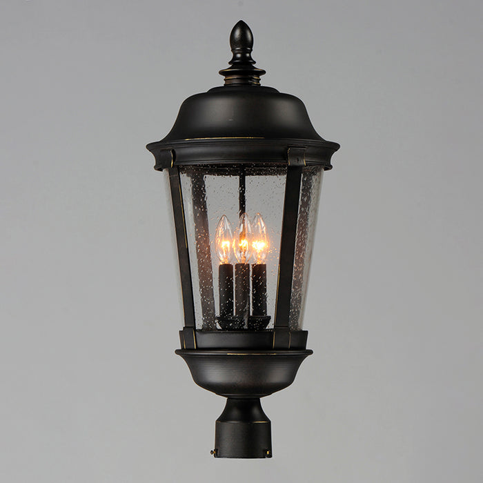 Maxim 3022 Dover DC 3-lt 26" Tall Outdoor Pole/Post Lantern