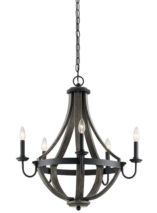 Kichler 34819 Merlot Medium 5-lt Wine Barrel Chandelier