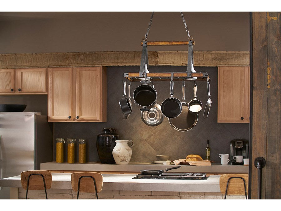 Kichler Barrington 2-lt Lighted Pot Rack