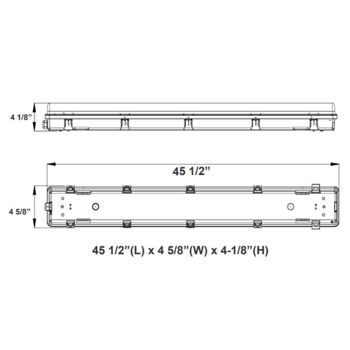 Westgate LLVT2 4FT 36W LED Linear Vapor Light, CCT