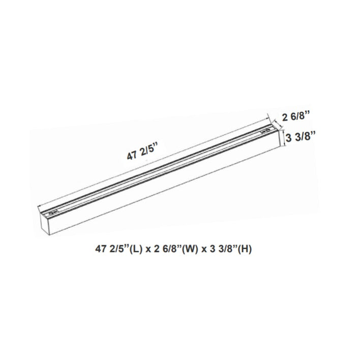Westgate SCX 4FT 2-3/4" LED Linear Lights, CCT Selectable, 4710 Lm, Louver Lens, 120-277V