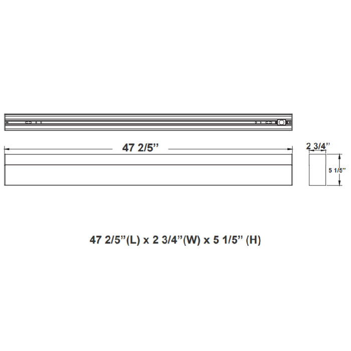 Westgate SCX 4FT 2-3/4" LED Linear Lights, CCT Selectable, Up to 4710 Lm, Lens-Direct , 120-277V