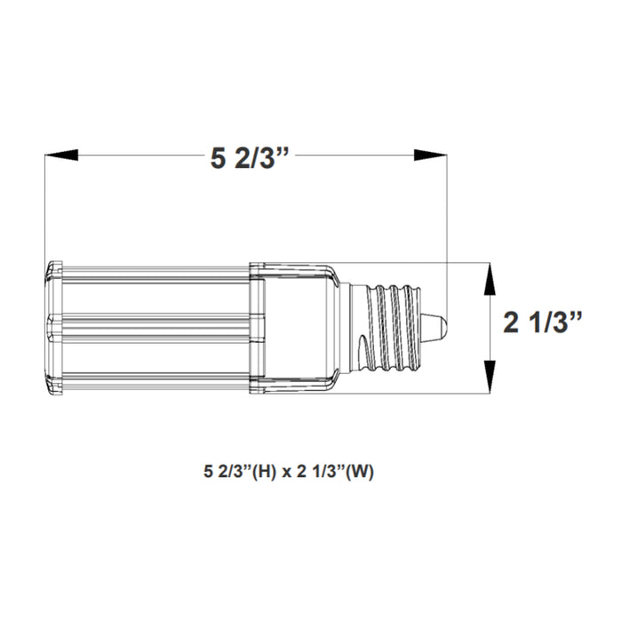 Westgate CL-EHL 18W LED Corn Bulb, E26 Base, 5000K