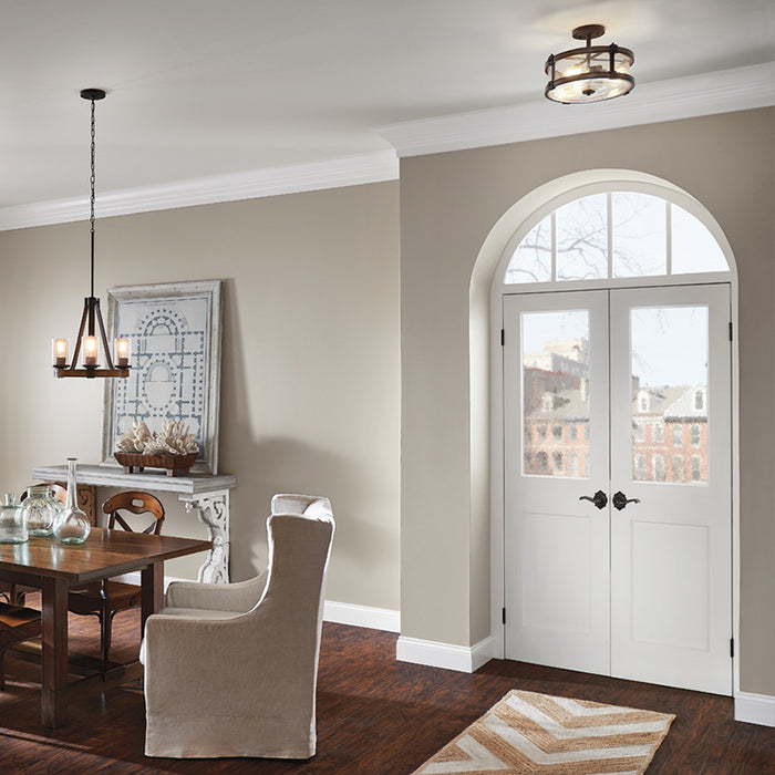 Kichler Barrington 3-lt Semi-Flush Mount