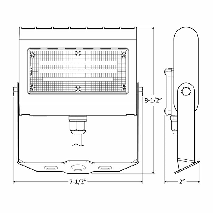 Westgate LFX 10W/15W/20W/30W LED Small Flood Light with U Bracket
