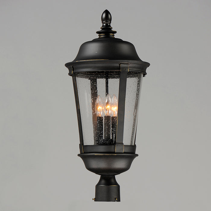 Maxim 40092 Dover VX 3-lt 26" Tall Outdoor Pole/Post Lantern