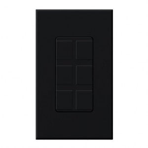 Lutron NT-6PF Field Customizable 6-Port Nova T Frame With Blanks