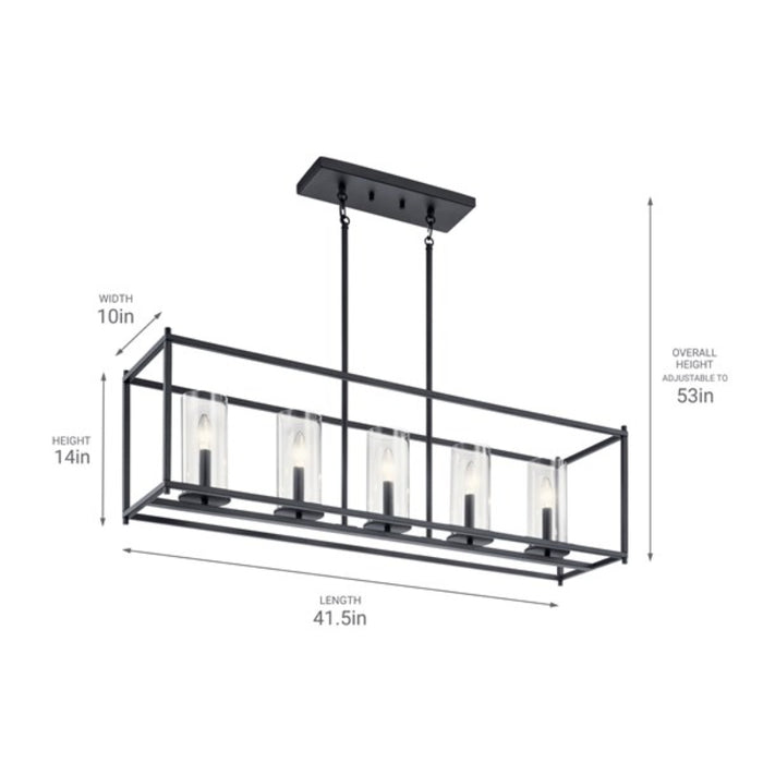 Kichler 43995 Crosby 5-lt 41" Linear Chandelier