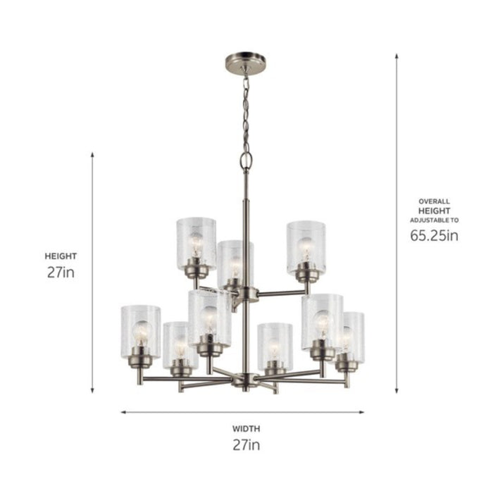 Kichler 44031 Winslow 9-lt 27" Chandelier