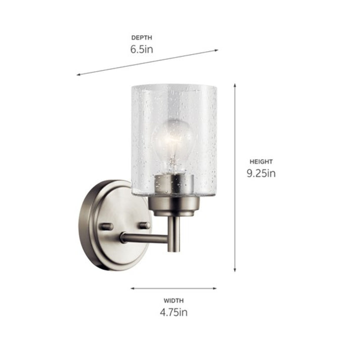 Kichler 45910 Winslow 1-lt 9" Tall Wall Sconce