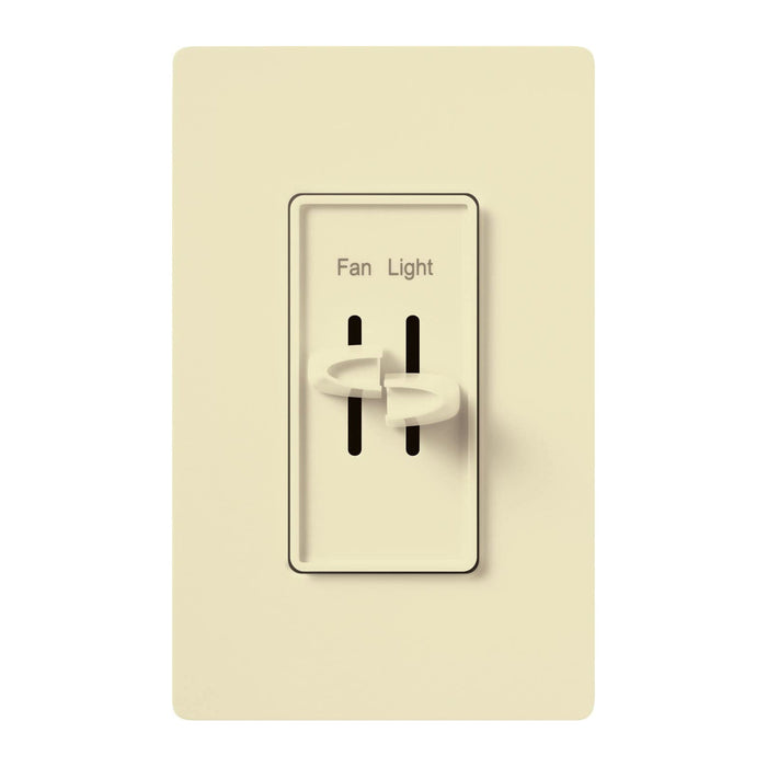 Lutron S2-LF Skylark Single Pole 2.5A Fan Control/ 300W Incandescent Dimmer - Multiple Fans