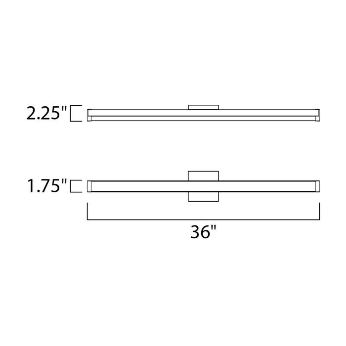 Maxim 52006 SPEC 36" 24W LED Bath Vanity