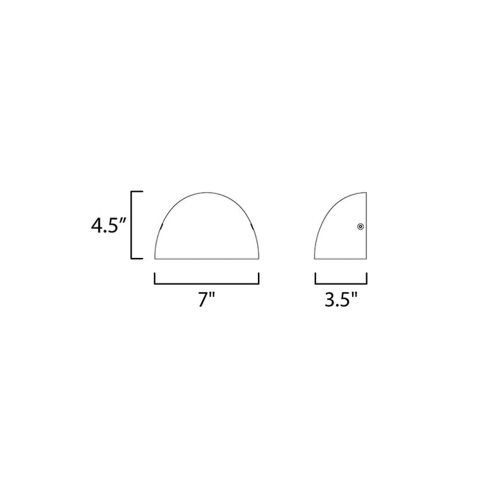 Maxim 52122 Pathfinder 1-lt 7", 15W LED Outdoor Wall Sconce, 3000K, 820 Lumens, 120-277V