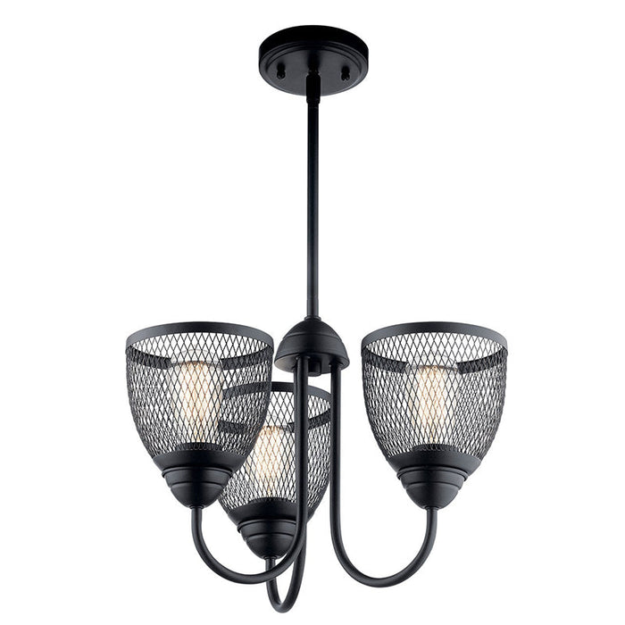 Kichler 52268 Voclain 3-lt 18" Convertible Chandelier/Semi Flush