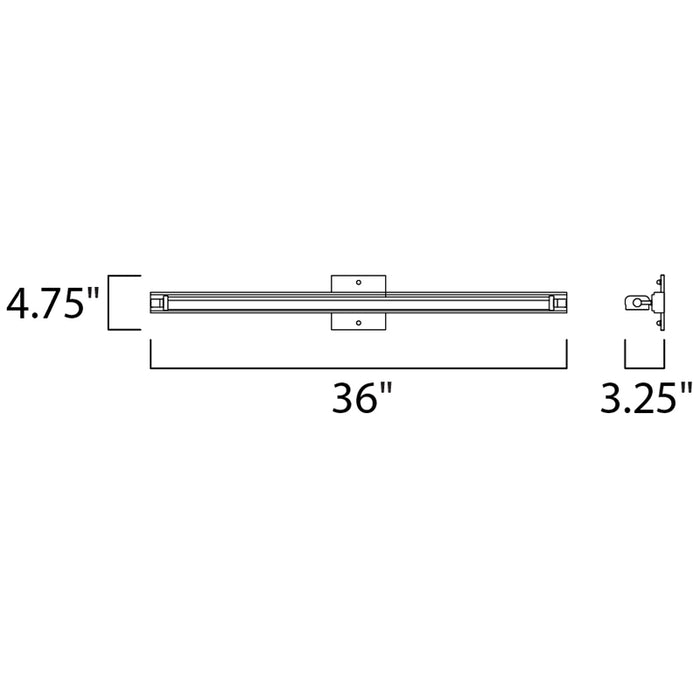 Maxim 53034 Director 1-lt 36" LED Bath Vanity