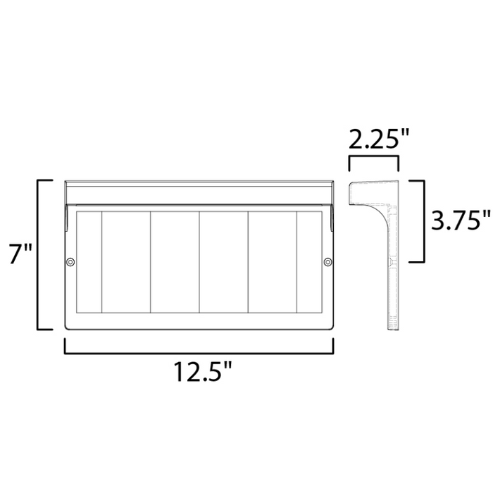 Maxim 53610 Address 1-lt 13" LED Outdoor Wall Light