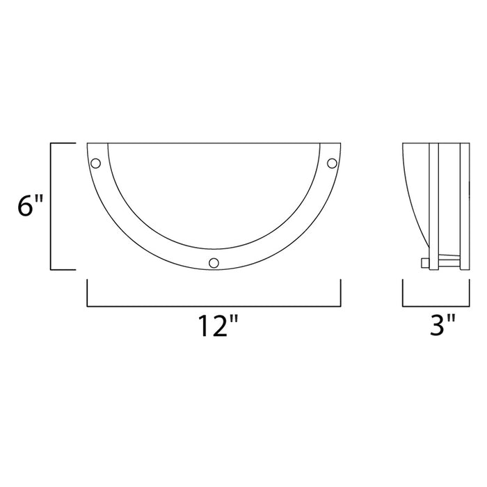 Maxim 55540 Linear LED 1-lt 12" LED Wall Sconce