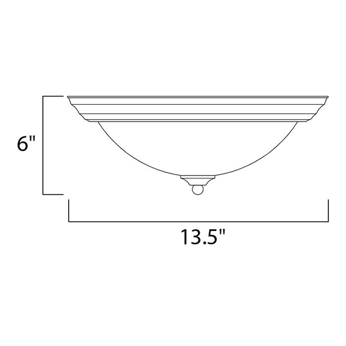 Maxim 5841 Essentials 2-lt 14" Flush Mount