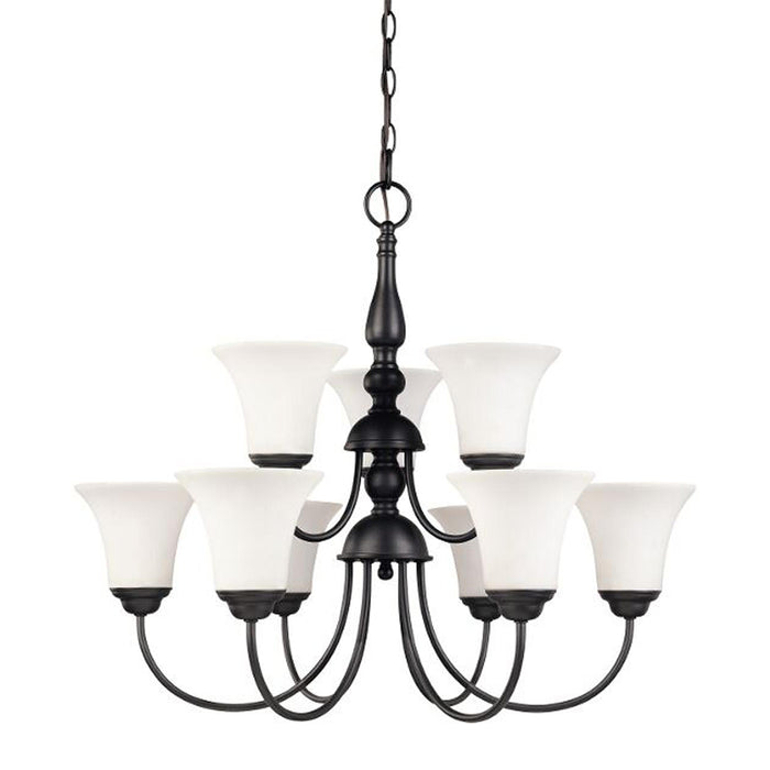 Nuvo Dupont 9-lt 28" Chandelier
