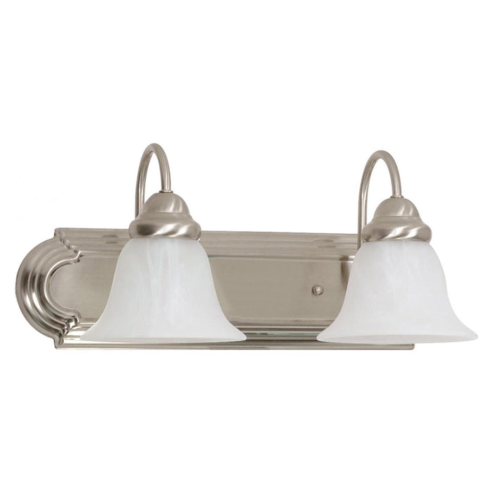 Nuvo Ballerina 2-lt 18" Vanity Light, Alabaster Glass