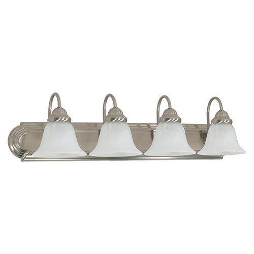 Nuvo Ballerina 4-lt 30" Vanity Light, Alabaster Glass