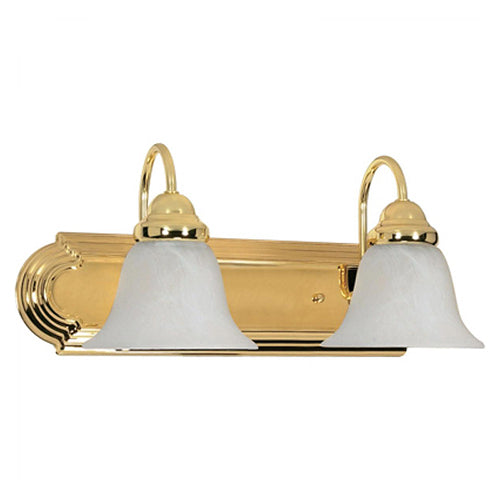 Nuvo Ballerina 2-lt 18" Vanity Light, Alabaster Glass