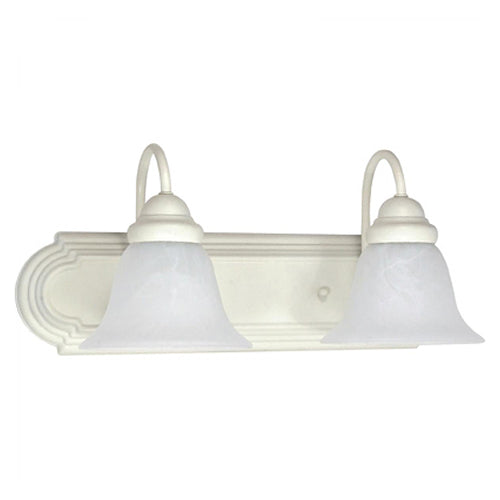 Nuvo Ballerina 2-lt 18" Vanity Light, Alabaster Glass