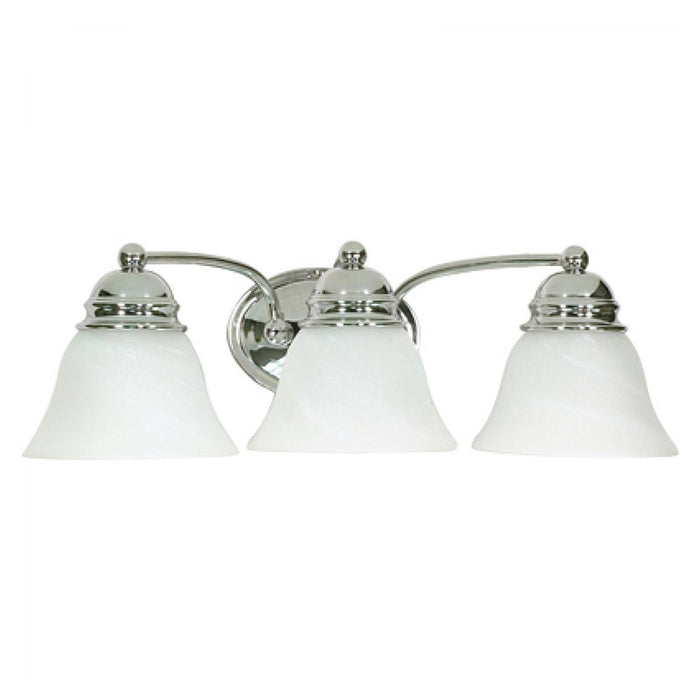 Nuvo Empire 3-lt 21" Vanity Light, Alabaster Glass