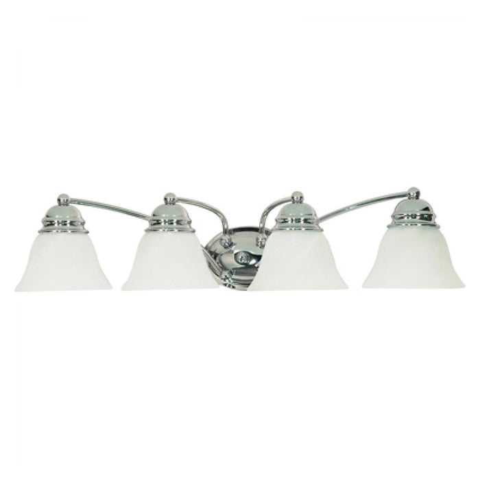 Nuvo Empire 4-lt 29" Vanity Light, Alabaster Glass