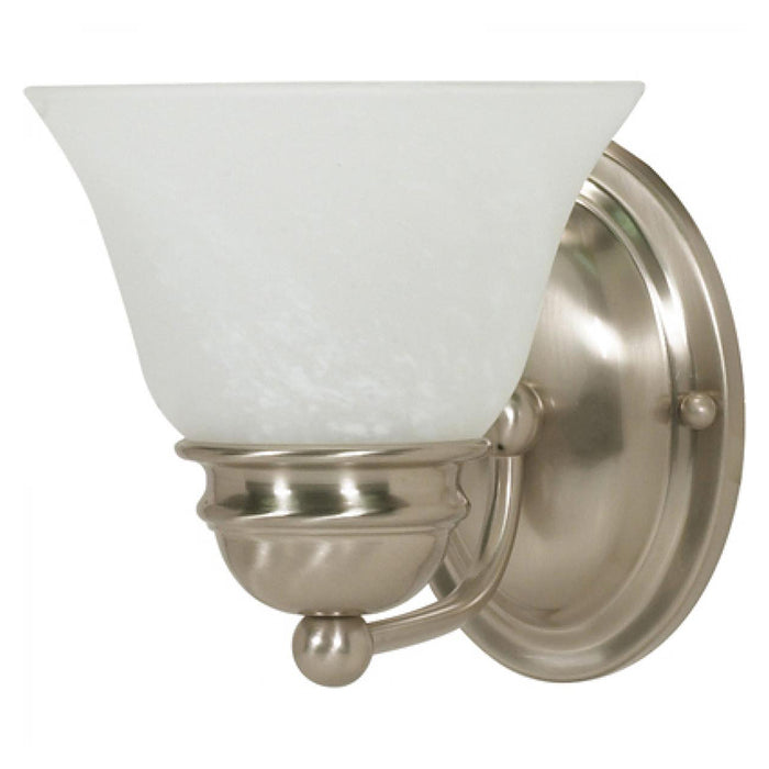 Nuvo Empire 1-lt 6" Vanity Light, Alabaster Glass