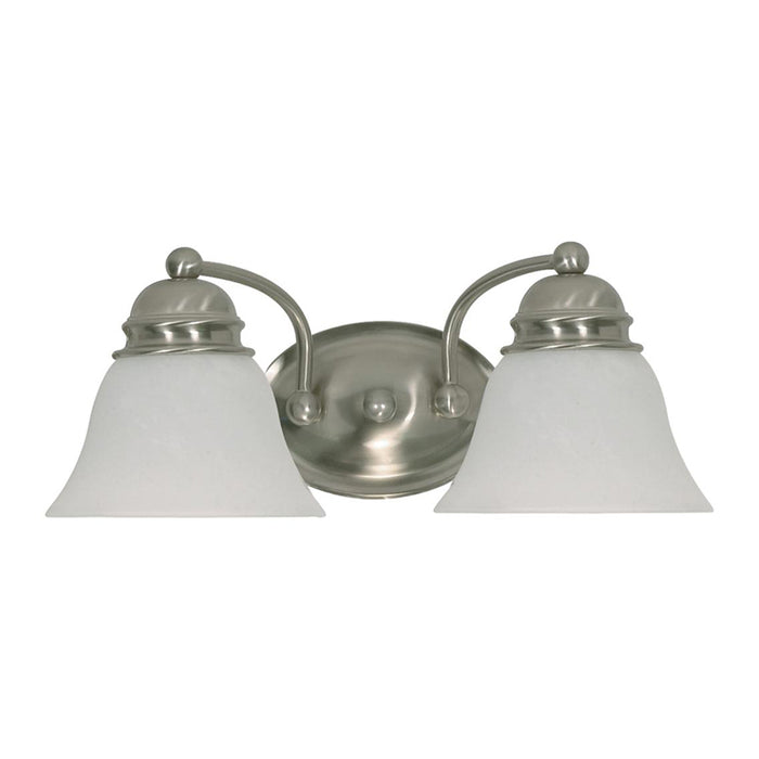 Nuvo Empire 2-lt 15" Vanity Light, Alabaster Glass