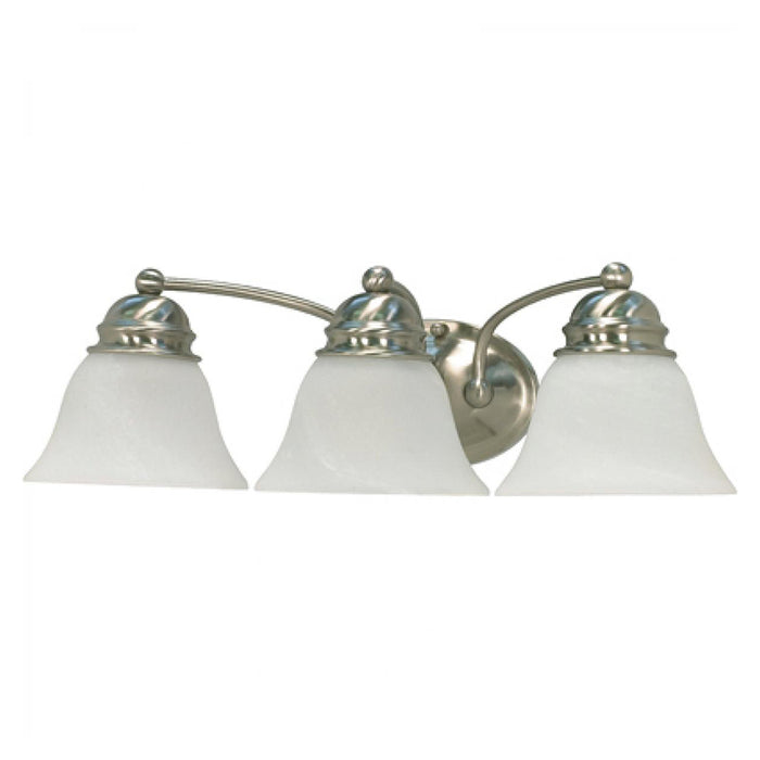 Nuvo Empire 3-lt 21" Vanity Light, Alabaster Glass
