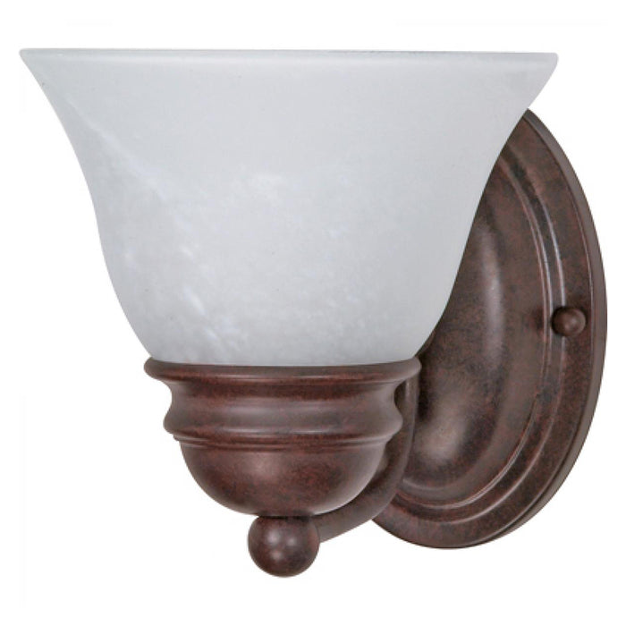 Nuvo Empire 1-lt 6" Vanity Light, Alabaster Glass