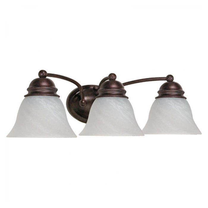 Nuvo Empire 3-lt 21" Vanity Light, Alabaster Glass