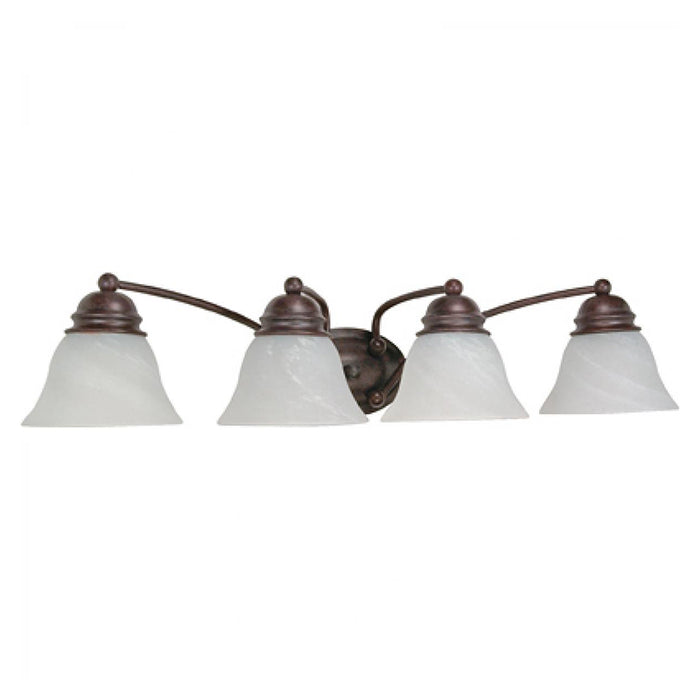 Nuvo Empire 4-lt 29" Vanity Light, Alabaster Glass
