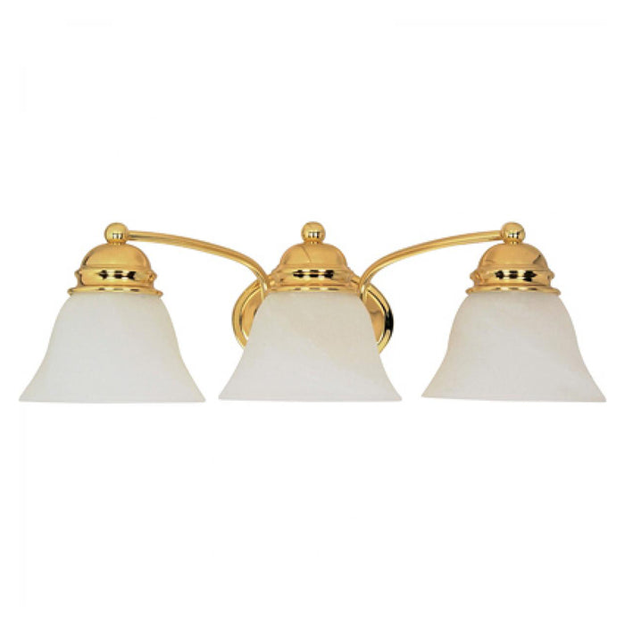 Nuvo Empire 3-lt 21" Vanity Light, Alabaster Glass