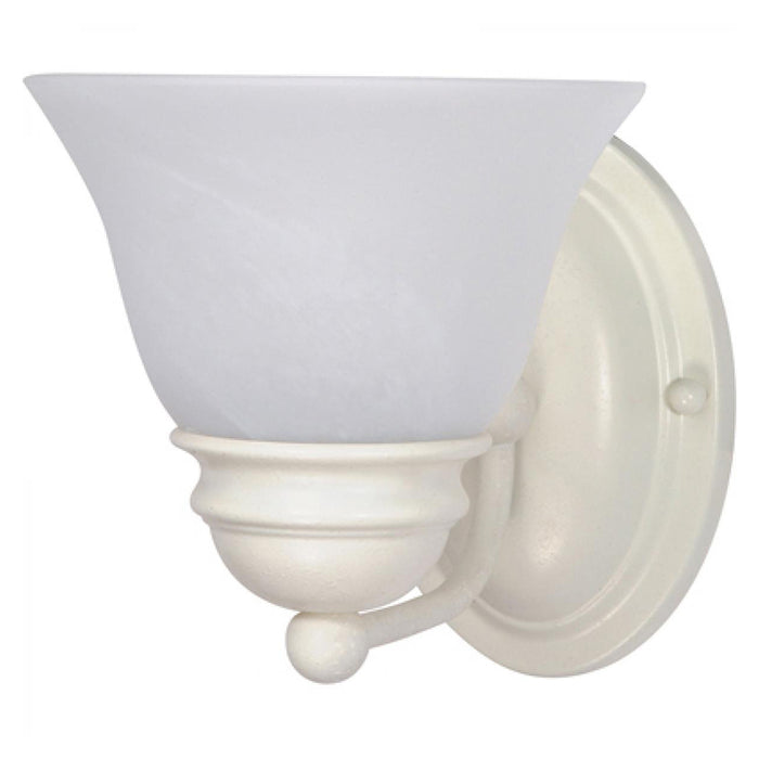 Nuvo Empire 1-lt 6" Vanity Light, Alabaster Glass