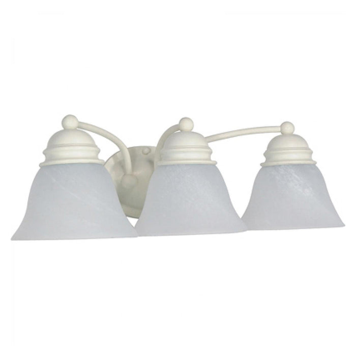 Nuvo Empire 3-lt 21" Vanity Light, Alabaster Glass