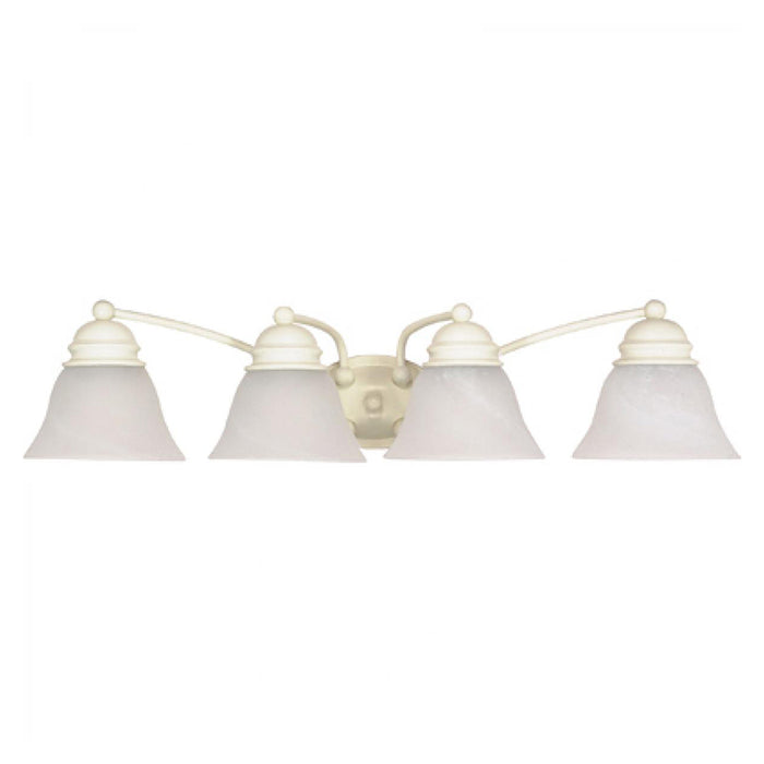 Nuvo Empire 4-lt 29" Vanity Light, Alabaster Glass