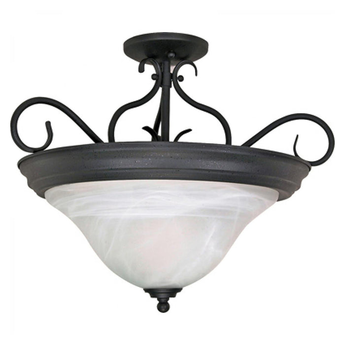 Nuvo 60-384 Castillo 3-lt 19" Semi Flush