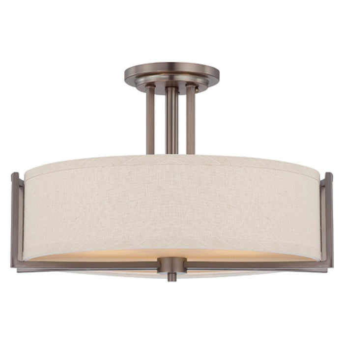 Nuvo 60-4858 Gemini 3-lt 18" Semi Flush