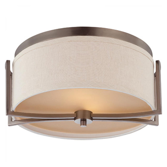 Nuvo Gemini 2-lt 15" Flush Dome